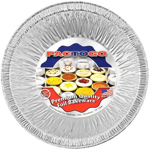 Miniatura 2 de PACTOGO Sartén desechable de papel de aluminio de 5 pulgadas con tapa de cúpula transparente Molde redondo de 5 pulgadas para hornear mini
