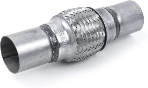 Miniatura 13 de Tubo Flexible de Escape con Entrada de 1.75 pulgadas, ID x 4 de Longitud Tubo Flexible, Acero Inoxidable Doble Trenza Resistente Tipo Universal Tubo