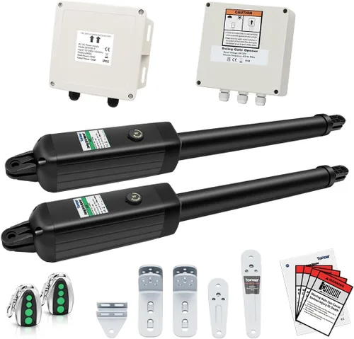 TOPENS PW502 - Abridor automático de puerta para puertas batientes dobles de servicio mediano de hasta 16 pies por brazo, operador de puerta