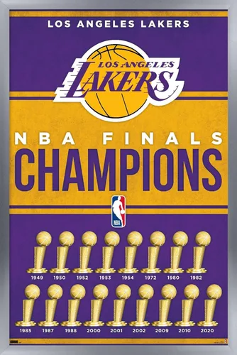 Miniatura 10 de Trends International NBA Los Angeles Lakers - Póster de pared de Champions 23, 22.4 pulgadas de largo x 14.7 pulgadas de ancho, versión enmarcada