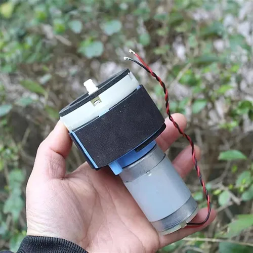 Miniatura 7 de DC 12V 15LPM Gran Flujo Alta Presión 555 Bomba de aire de vacío Bomba de diafragma de succión de presión negativa DIY Packer Inflador