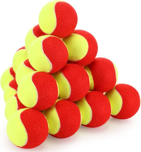24 pelotas de tenis para niños, 75% de baja compresión etapa 3 pelotas de tenis a granel para principiantes, máquina de pelota, entrenamiento,