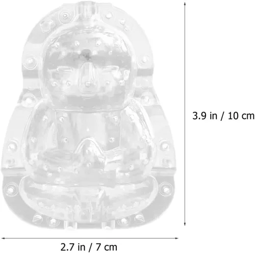 Miniatura 6 de GANAZONO Buddha Fruit 4.92 x 3.74 x 2.36 pulgadas transparente PC material moldeador herramienta para jardín frutas verduras cultivo diversión