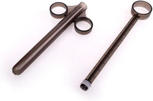 Miniatura 9 de Magik Aplicadores vaginales tubo lubricante personal aplicador de lubricante tirador de jeringas (1 paquete, negro)