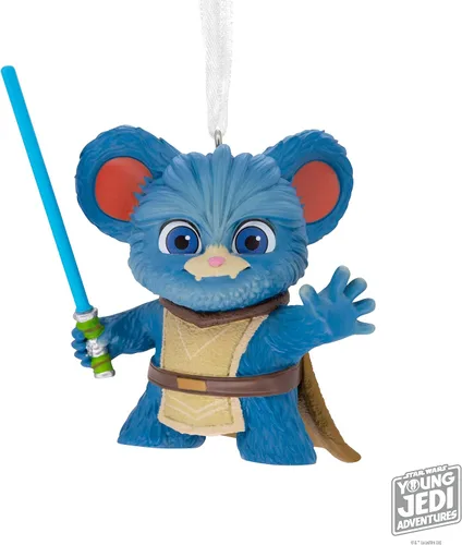 Miniatura 6 de Hallmark Adorno navideño colgante de Star Wars: Aventuras de jóvenes Jedi Nubs Rueda grande