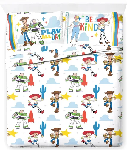 Miniatura 11 de Jay Franco - Juego de sábanas para niños con funda ajustada, sábanas planas y funda de almohada - Ropa de cama ultrasuave con funda de almohada