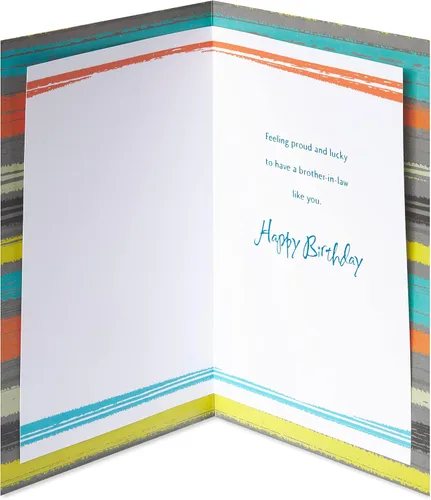 Miniatura 2 de American Greetings Tarjeta de cumpleaños para cuñado (Feeling Proud)