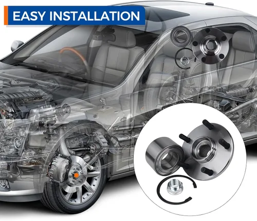 Miniatura 3 de PAROD 518509 [Juego de 2] Conjunto de rodamientos de cubo de rueda delantera para Lexus ES300 1992-2003, RX300 FWD 1999-2003, 1995, 2004 Toyota