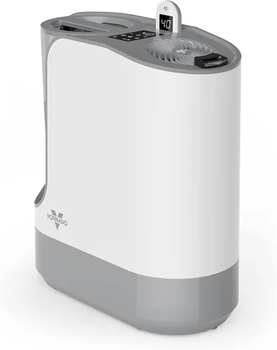 Vornado UH200 humidificador ultrasónico con humidificación de habitación completa asistida por ventilador, control automático de humedad, control