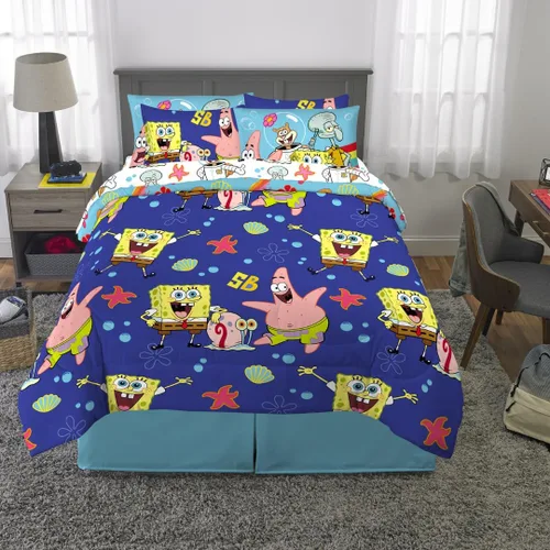 Miniatura 369 de Franco - Juego de edredón y sábanas supersuaves con funda, para niños, 7 piezas, tamaño matrimonial, Five Nights At Freddy's Cinco noches en Freddy's