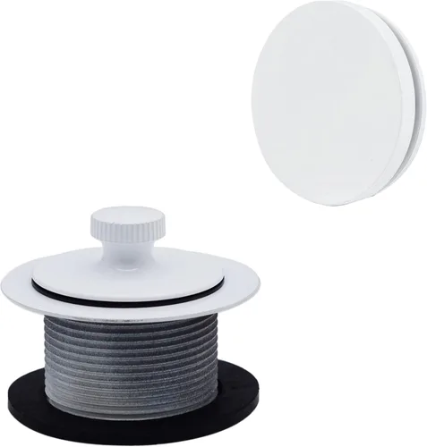Miniatura 12 de Westbrass Twist & Close D94H-62 - Juego de molduras de bañera con placa frontal flotante de desbordamiento, negro mate, D94H-62 Mate negro