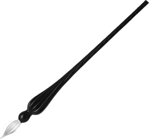 molshine Pluma de vidrio hecha a mano con cristal para caligrafía. Pluma de cristal para firmar sumergida para artistas, mujeres, hombres,