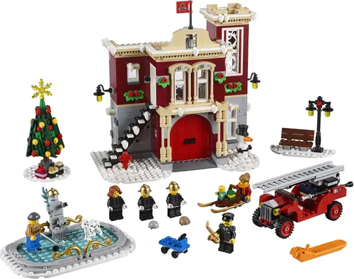 Miniatura 2 de LEGO Creator Expert Winter Village Fire Station 10263 Kit de construcción (1166 piezas)