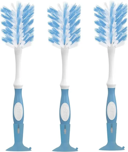 Miniatura 13 de Dr. Brown's Cepillo de lujo para biberón con cepillo de limpieza de ventilación anticólico, cerdas suaves y resistentes, sin BPA, azul, 1 paquete