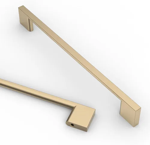 Miniatura 26 de Asidrama - Paquete de 10 manijas de gabinete de cocina de oro cepillado de 3 pulgadas (76mm), tiradores de gabinete, herrajes para gabinete