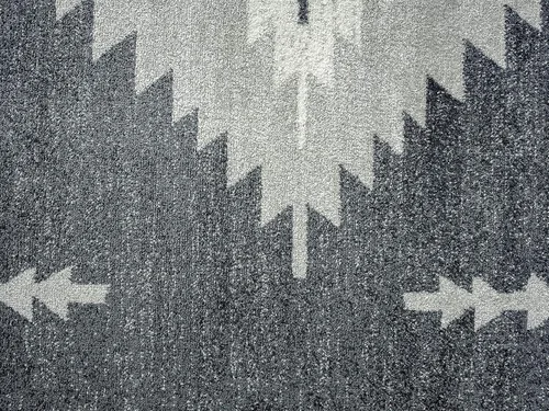 Miniatura 7 de Abani Southwest - Alfombra de área gris neutro, diseño tribal de diamante de 6 x 9 pies, alfombra para sala de estar con borlas