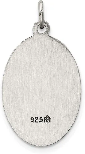 Miniatura 4 de Medalla de plata de ley antigua de Nuestra Señora del Monte Carmelo 0945in 0512in estilo QC5574