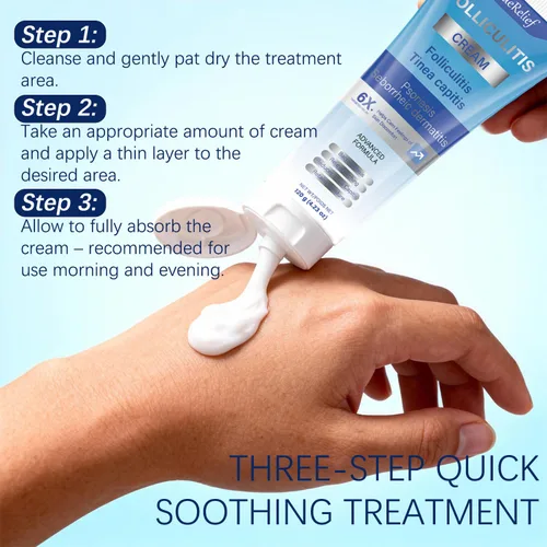 Miniatura 6 de Crema de foliculitis Alivia y ayuda a eliminar protuberancias en el cuero cabelludo, la cara, el cuerpo y los glúteos para pelos encarnados