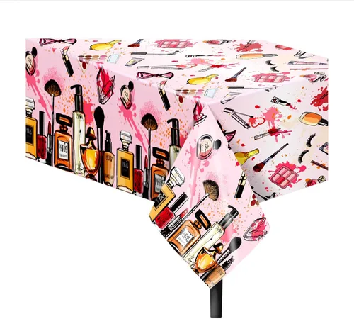 Miniatura 86 de 1 paquete de mantel de plástico con diseño de bandera americana del 4 de julio para fiesta, 54 x 87 pulgadas de largo, mantel rectangular para bufé