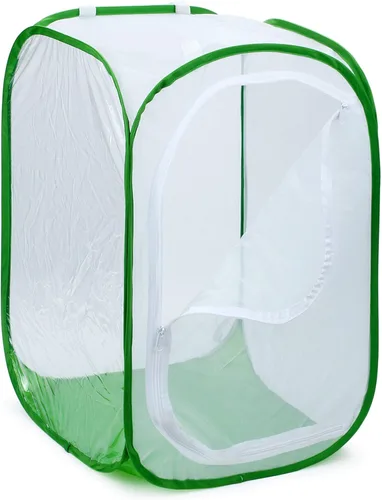 Miniatura 9 de RESTCLOUD Hábitat grande de mariposa monarca de 36 pulgadas, jaula de malla plegable gigante para insectos, terrario, 24 x 24 x 36 pulgadas