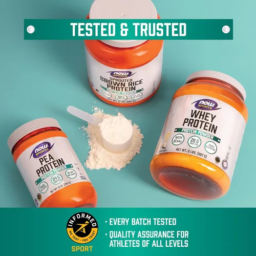 Miniatura 6 de NOW Foods Nutrición Deportiva, Proteína de Suero Aislada, 25 g Con BCAAs, Polvo Cremoso de Vainilla, 5 Libras