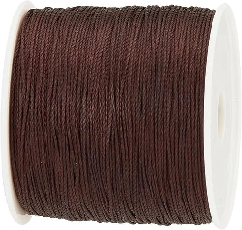 Miniatura 10 de PH PandaHall - Hilo encerado de poliéster negro de 0,5 mm, 106 metros de cuerda encerada redonda para bisutería, collar, pulsera, fabricación