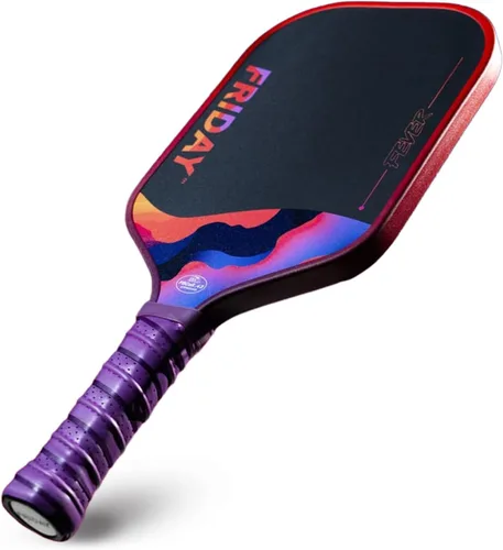 Miniatura 11 de Pala de pádel Friday Fever, fibra de carbono T700 en capa triple sin tratar, construcción de 3ª generación, espuma de doble filo, certificada USAP