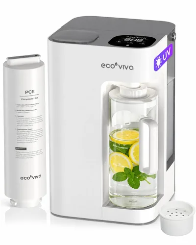 Miniatura 10 de Mate 3 - Filtro de agua de ósmosis inversa UV, 3:1 puro para drenar, jarra de llenado automático, purificador de agua sin instalación, filtración