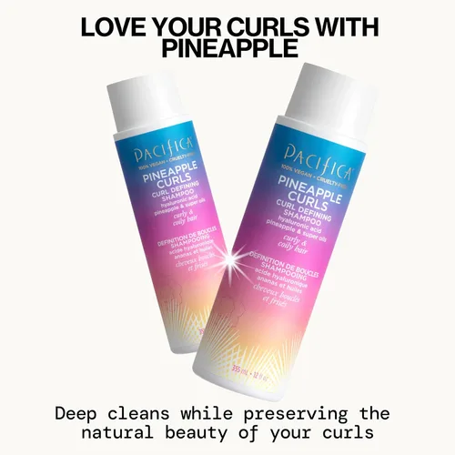 Miniatura 2 de Pacifica Juego de Champú y Acondicionador Rizos de Piña – Cuidado Capilar Definidor de Rizos para Cabello Rizado y Crespo, Realza el Volumen