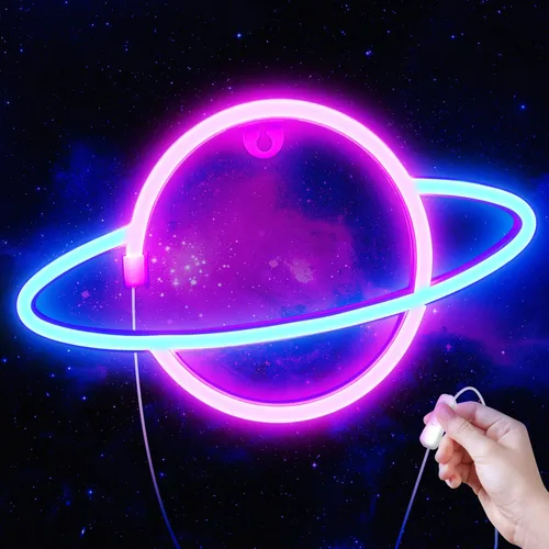 Miniatura 9 de Lumoonosity Letrero de neón de nube, luz de neón de nube azul alimentada por USB con interruptor de encendido/apagado, letrero LED de nube