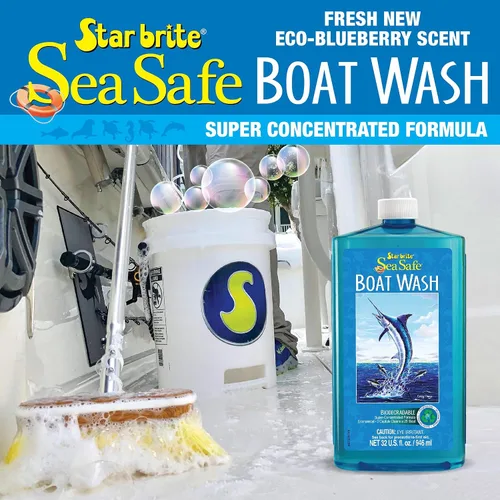 Miniatura 6 de STAR BRITE Sea Safe Boat Wash – Super concentrado – Elimina instantáneamente la suciedad, la mugre, los depósitos de sal y más sin quitar cera