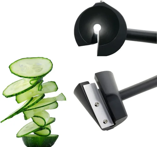 2 piezas de espiralizador de verduras en espiral, cortador de verduras, picador de verduras, rebanador de alimentos, rallador de mano, espiralizador