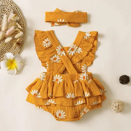 Miniatura 4 de PATPAT Conjunto de mameluco para bebé recién nacido, 2 piezas, 100% algodón