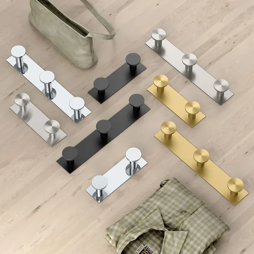 Miniatura 2 de Gatco 1288B Glamour - Gancho triple para bata de 3 ganchos, gancho montado en la pared para toallas de baño, batas y abrigos, 11 pulgadas de Latón