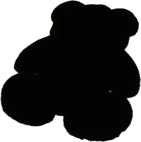 Miniatura 9 de Alfombra en forma de oso, de 17.7 x 23.6 in, suave y lanuda para dormitorio de los niños, bonita alfombra de piel sintética suave y esponjosa