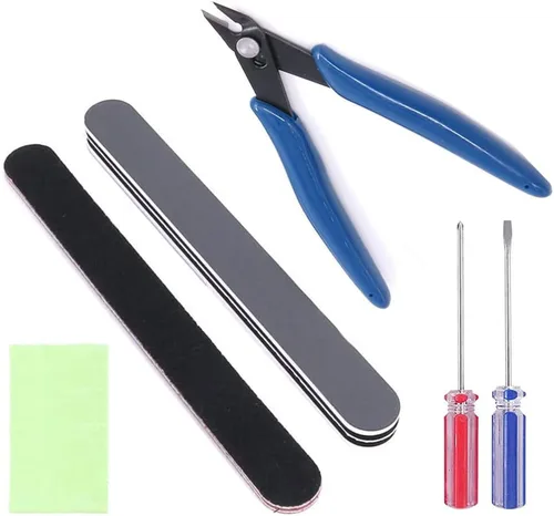 Miniatura 5 de Spilay Kit de herramientas de bricolaje de 16 piezas, modelo de construcción de hobby, modelador básico en miniatura, hecho a mano, herramientas