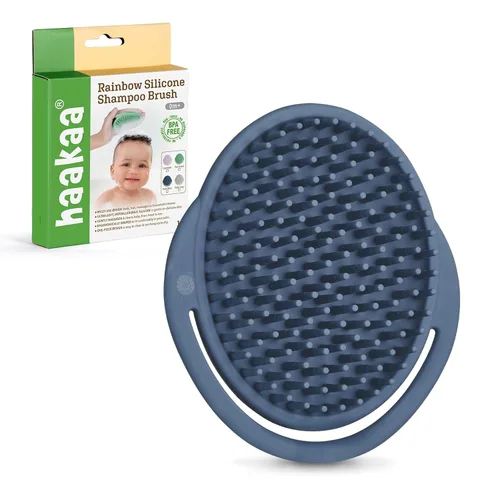 Miniatura 10 de haakaa Cepillo para cuna de bebé, peine suave para cuna, masajeador de cuero cabelludo, cerdas suaves para recién nacidos y niños pequeños, regalo