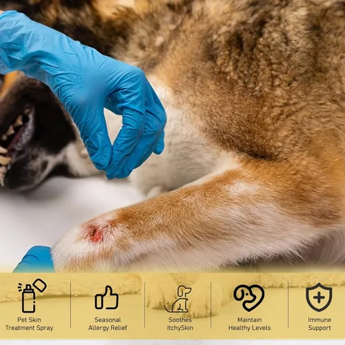 Miniatura 7 de 2 unidades de aerosol para tratamiento de la piel de mascotas para perros y gatos, reduce los arañazos, tratamiento con picazón en la piel