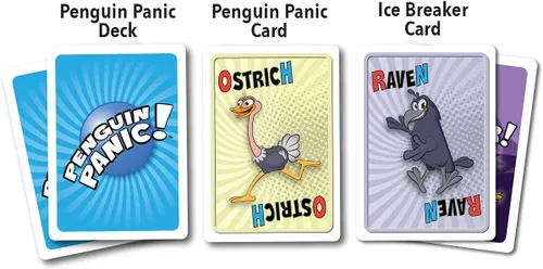 Miniatura 4 de Moose Master and Penguin Panic - Paquete de 2 juegos de cartas para fiesta, diviértete haciendo reír a tus amigos, para personas divertidas que