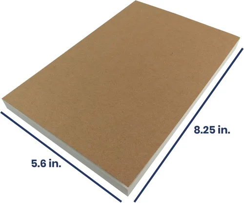 Miniatura 2 de Cuaderno de bocetos LayFlat - 14 x 21 cm - Cuaderno en blanco kraft, 64 hojas, papel grueso de 100 g/m²..