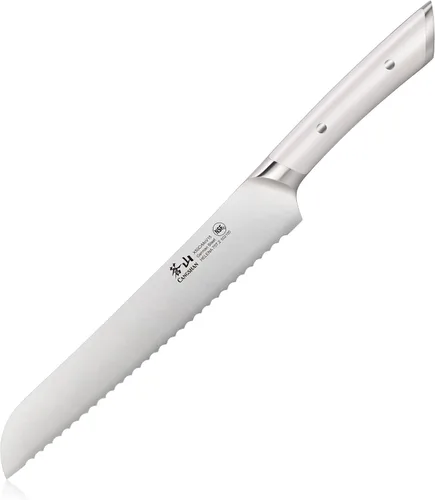 Miniatura 8 de Cangshan HELENA Series 502476 Cuchillo de pan forjado de acero alemán de 8 pulgadas (negro)
