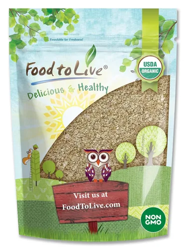 Food to Live Copos de amaranto orgánico, 8 onzas, semillas de amaranto prensadas sin OMG, veganas, kosher, a granel, alto en fibra dietética,