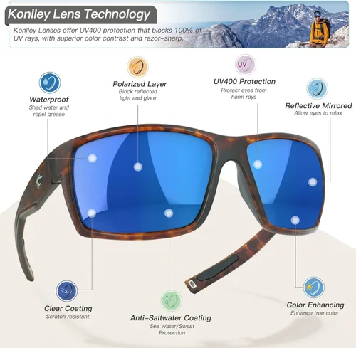 Miniatura 2 de Gafas de sol polarizadas deportivas para hombres y mujeres, para correr, pescar, ciclismo, conducir, exteriores, protección UV