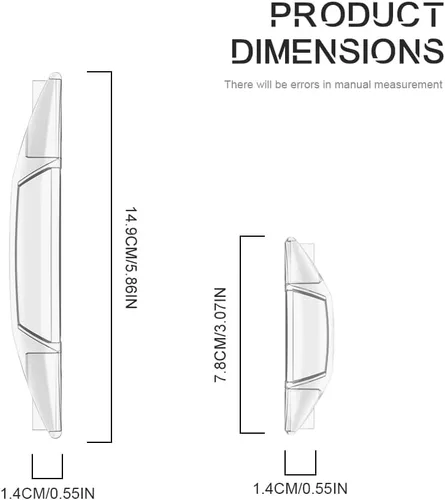 Miniatura 2 de 4 tiras de parachoques para puerta de automóvil, protectores de borde de puerta de automóvil, protector autoadhesivo para puerta de automóvil