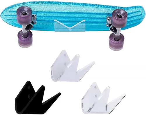 Miniatura 3 de Soporte de pared para monopatín, soporte de pared para patineta, estante de exhibición de montaje en pared, estante de montaje en pared