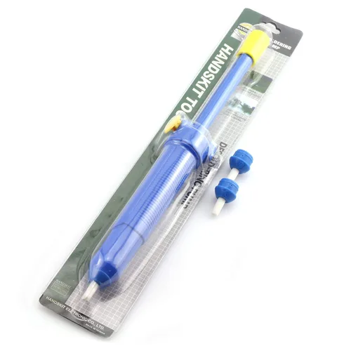 Miniatura 2 de Tegg 1PC 13 pulgadas de hierro desoldador desoldador dispositivo de eliminación de vacío azul