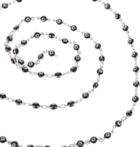 Miniatura 8 de EXCEART 1 rollo de collar contra el mal de ojo, cadena para hacer joyas, cadenas de collar a granel para collares, manualidades