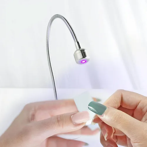 Miniatura 2 de Mini luz LED para uñas, lámpara de uñas de gel de curación flash para extensión de uñas, 3W - Luz para uñas, lámpara LED portátil de pegamento