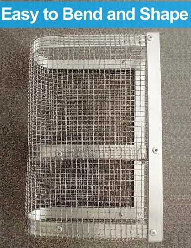 Miniatura 6 de 4 paquetes de malla metálica de 5 mallas de 10" x 14" (25cm x 36cm), malla de acero inoxidable 304 antióxido, malla de alambre resistente
