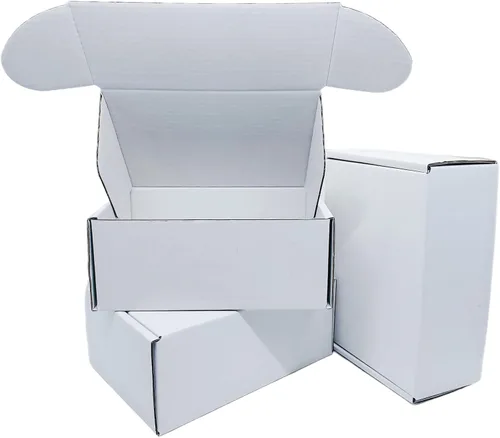 Miniatura 9 de Caja Blanca Pequeña 7 x 3.5 x 2 Pulgadas Paquete de 50 Cajas Corrugadas Reciclables para Regalos Almacenamiento Embalaje Comercial y Envío